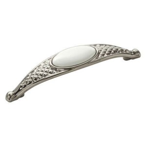 Uchwyt meblowy ceramiczny nikiel połysk 128 mm- Grace 32