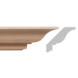 Gzyms drewniany wieńczący 60x70x1200 mm – listwa ozdobna