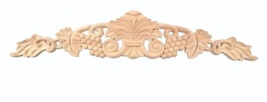 Ornament Korona Ażurowa Drewniana 600x100x12 mm