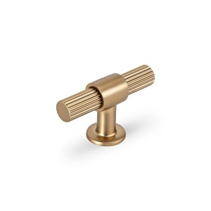 Gałka meblowa T-bar Ritmos złoto szczotkowane- 60mm