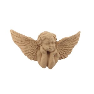 Ornament  Aniołek ozdobny z pyłu drzewnego 76-40mm