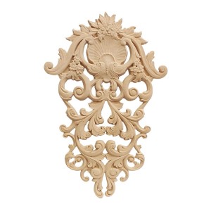 Ornament dekoracyjny z pyłu drzewnego 375x580x18 mm