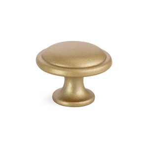 Gałka meblowa Gino DS złoty mat brass- 30mm