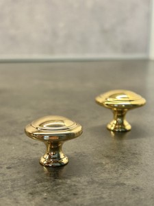 Gałka meblowa złota 30mm- Gino GP 