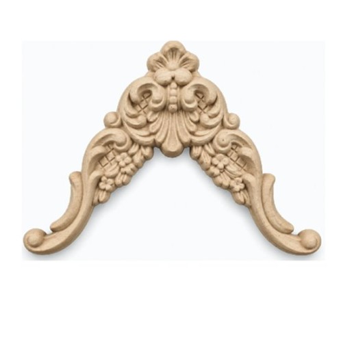 Ornament narożny do mebli z pyłu drzewnego 120 × 80 mm