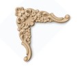 Ornament narożny  meblowy z pyłu drzewnego 120 × 80 mm