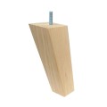 Noga meblowa drewniana bukowa trapezowa skośna 150 mm – naturalna