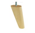 Noga meblowa drewniana skośna 150 mm – naturalna