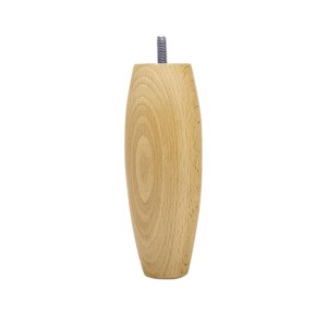 Noga meblowa drewniana bukowa wazonowa 150 mm – naturalna
