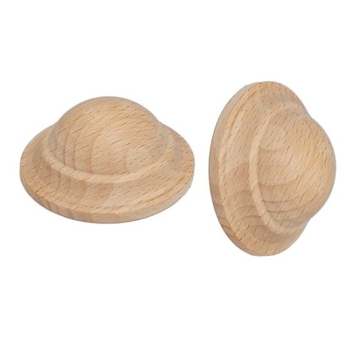 Rozeta drewniana bukowa dekoracyjna okrągła 40 mm – naturalna
