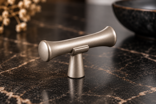 Gałka meblowa Etruria T-Bar tytanowa 15 × 50 mm – Marella Design