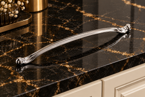 Chromowany uchwyt relingowy 288/320 mm- Barocca 02