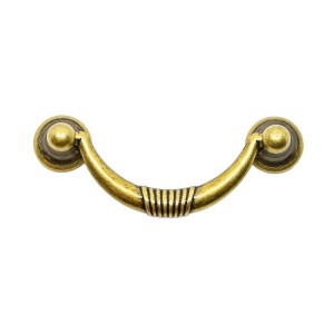 Kołatka do mebli stare złoto 64 mm- Adeli D1 
