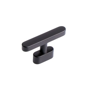 Czarna gałka meblowa T-BAR- Scandinavo N4 