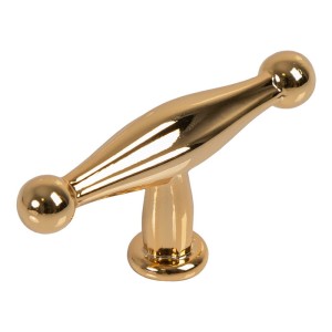 Złota gałka meblowa T-BAR- Oro Classicio GL 