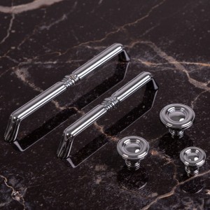 Chromowany uchwyt relingowy 128 mm- Squillare CL 