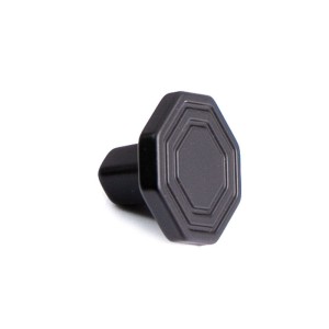 Czarna gałka do mebli 29 x 29 mm- Elegenza N4 