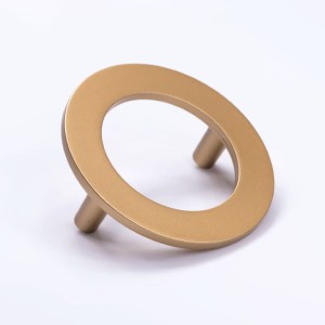 Okrągły uchwyt do mebli matowe złoto 64 mm- Giro F3 