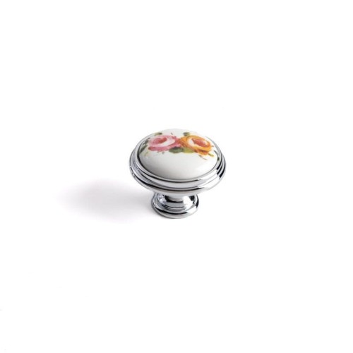 gałka porcelanowa chrom do mebli
