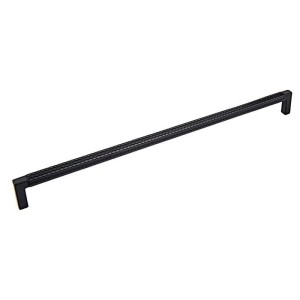 Czarny uchwyt relingowy zdobiony 320 mm- Trama N2 
