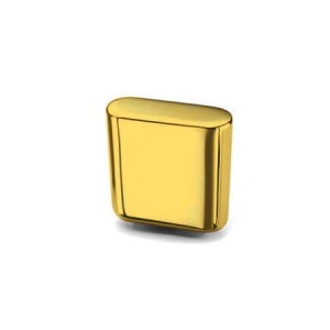 Fave - nowoczesna złota gałka do mebli 27x11 mm