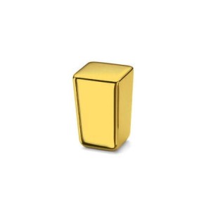 Date - nowoczesna złota gałka do mebli 15x15 mm