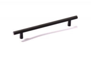 Czarny ryflowany uchwyt reling 160 mm- Italiano Nero