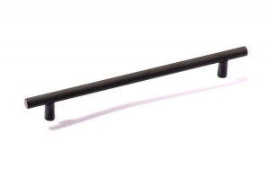 Czarny ryflowany uchwyt reling 192 mm- Italiano Nero