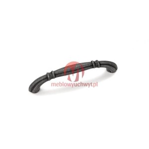 Uchwyt do mebli czarne żelazo 96 mm- Avola T2 