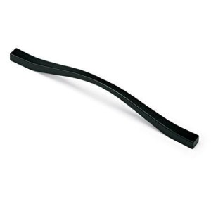 Fluidi - czarny uchwyt meblowy  192/224mm
