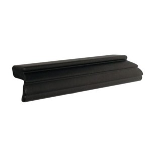 Krawędziowy czarny uchwyt do mebli 128mm- Step N2