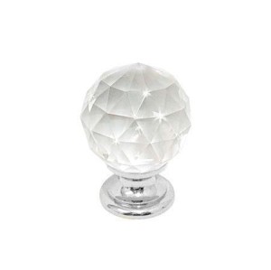 Paola Swarovski- chromowana gałka meblowa 30mm