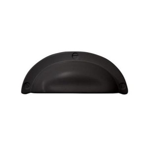 Czarny uchwyt meblowy muszelka 32mm- Anita N2