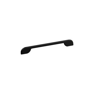 Czarny relingowy uchwyt meblowy 160mm/192mm- Pordoi 