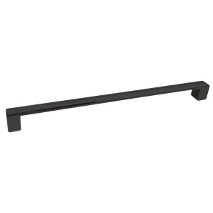 Czarny ryflowany uchwyt reling 320mm- Lerici