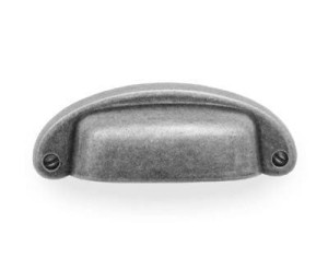 Uchwyt do mebli muszelka stara stal 32mm- Sirio