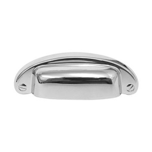 Chromowany uchwyt do mebli muszelka 32mm- Sirio