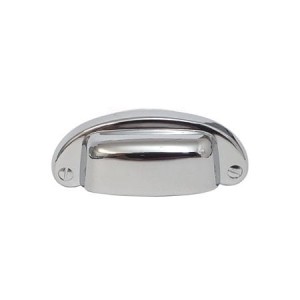Chromowany uchwyt do mebli muszelka 32mm- Sirio