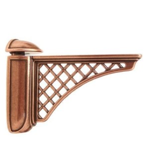 Coloniale- wspornik do półek stara miedź 125x77mm