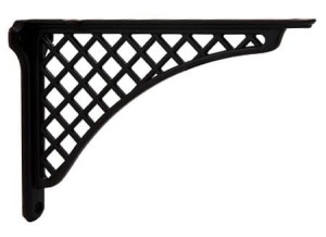 Coloniale- czarny wspornik do półek 200x142mm