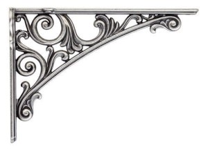 Barocco- wspornik do półek stara stal 250x173mm