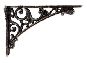 Barocco- wspornik do półek stare żelazo 200x142mm