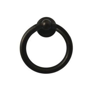 Gildo N2- czarna kołatka do mebli 51mm