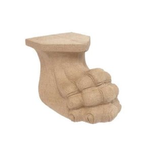 Noga do mebli, stopa lwa F560135 z pyłu drzewnego 140 X H 82 mm