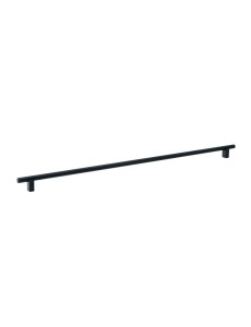 Uchwyt do mebli ryflowany czarny mat 480mm- Ponti N4