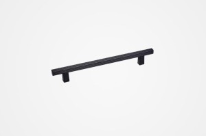 Uchwyt do mebli ryflowany czarny mat 160mm- Ivoni N4