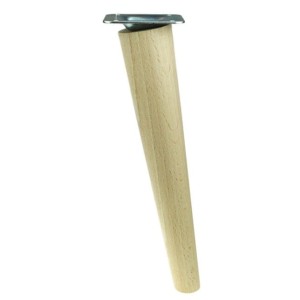 Noga drewniana meblowa skośna z mufą WY01729 ∅ 45XH 450mm