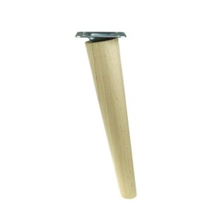 Noga drewniana meblowa skośna z mufą WY01727  45mmXH 350mm