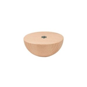 Półkula noga drewniana z mufą 80XH 40mm